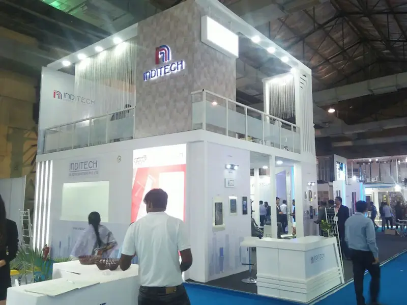 Inditech custom exhibition stall