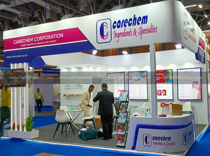 Exhibition stall for Carechem Corporation at Cosmetics Ingredients Expo