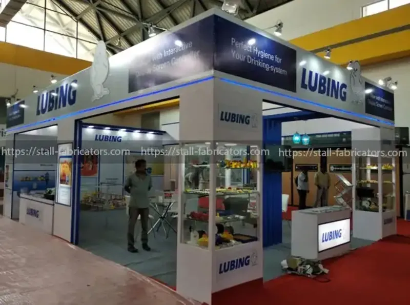 Exhibition stall for LUBING at 12th EDITION POULTRY INDIA