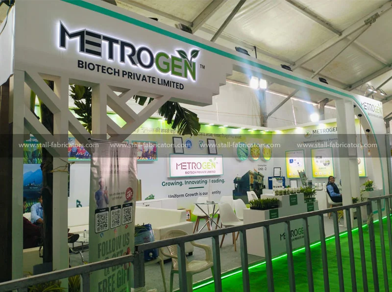 Exhibition stall for Metrogen Biotech Private Limited at Agroworld