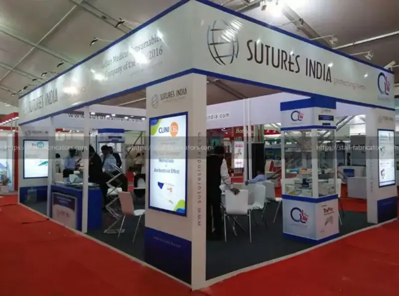 Exhibition stall for SUTURES INDIA PRIVATE LIMITED at AICOG-